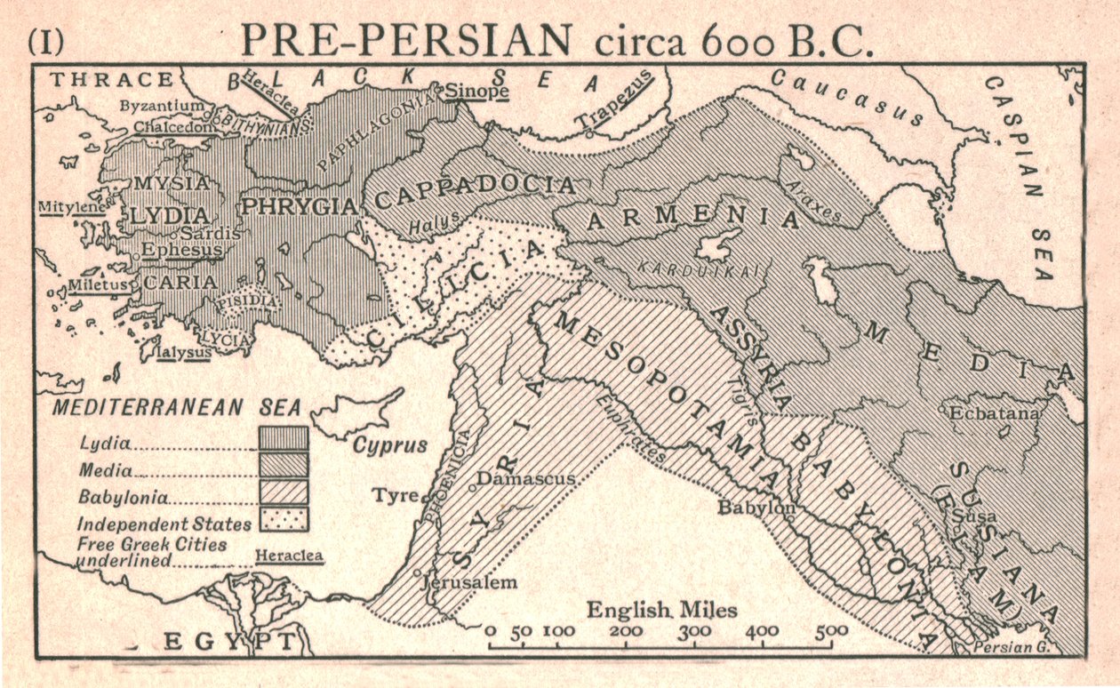 Vor-Persisch, ca. 600 v. Chr., ca. 1915 von Emery Walker Ltd