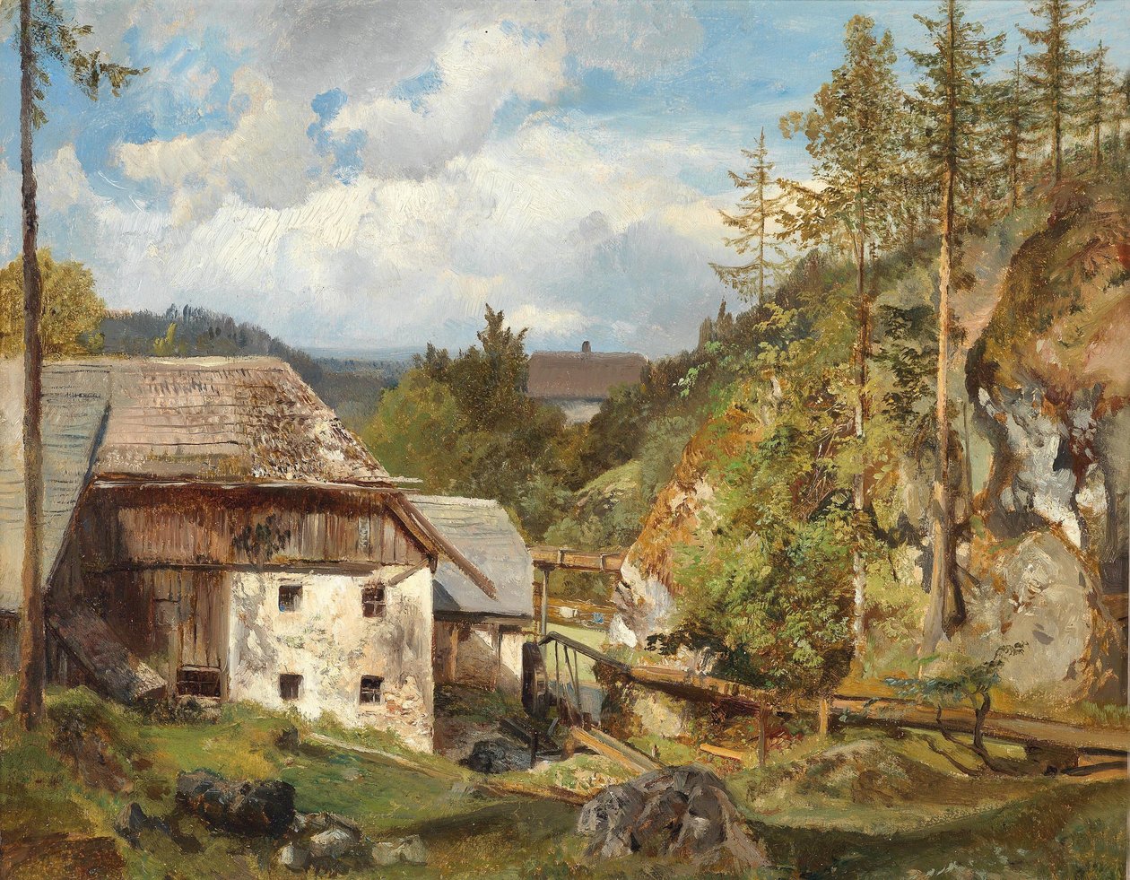 Die Mühle im Wald von Emil Jakob Schindler