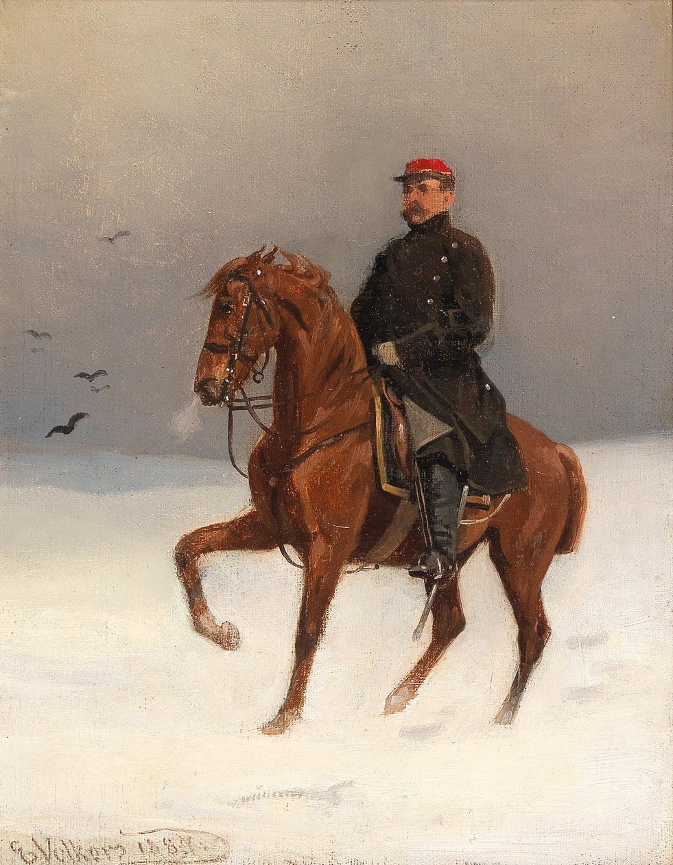 Berittener Soldat von Emil Volkers