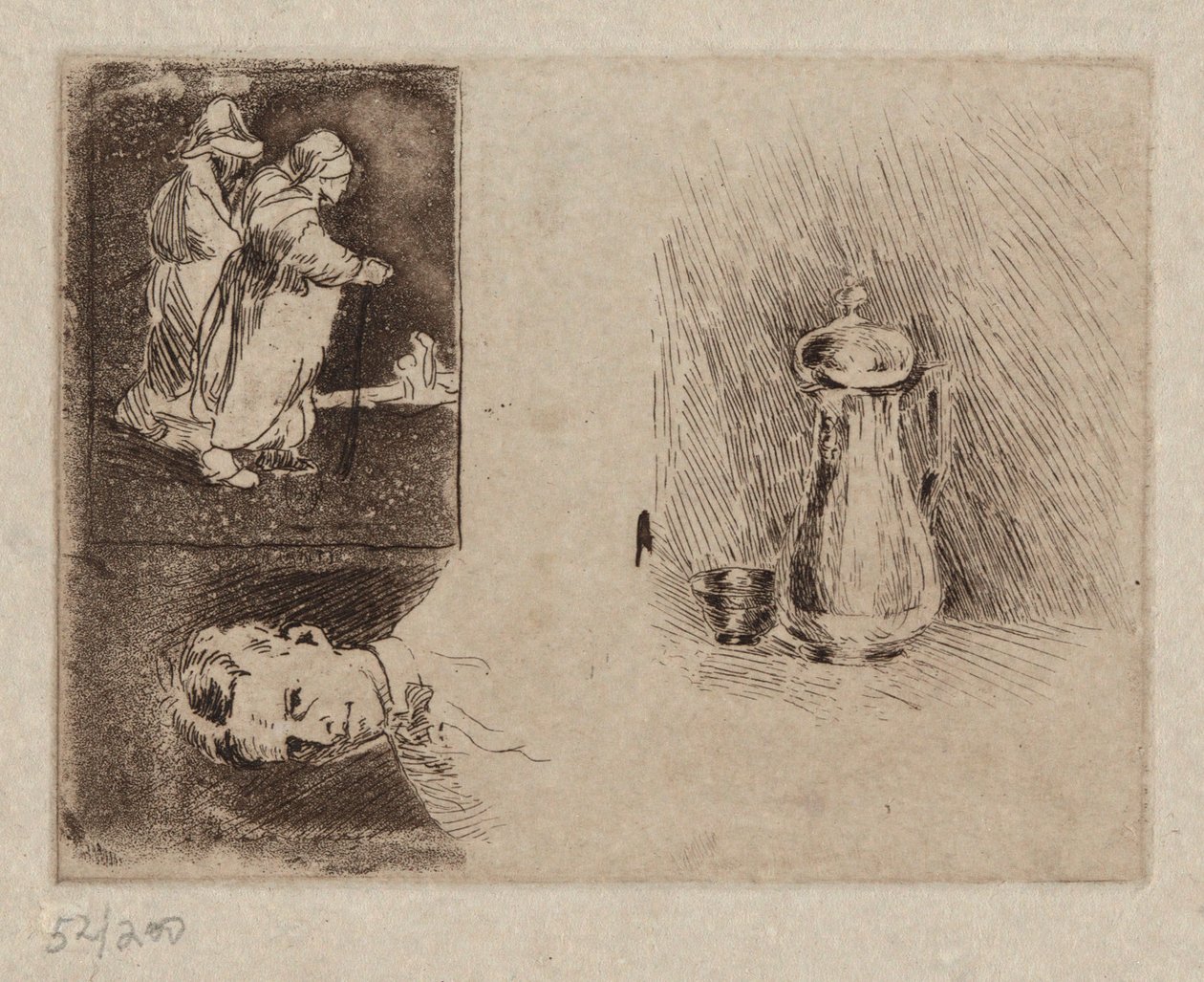 Drei Studien von Emil Carlsen