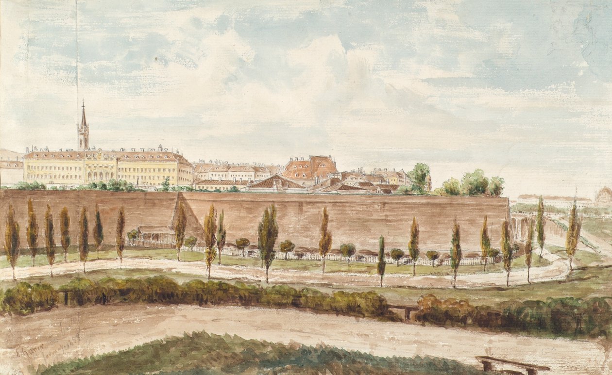 Die Augustinerbastei in Wien von Emil Hütter