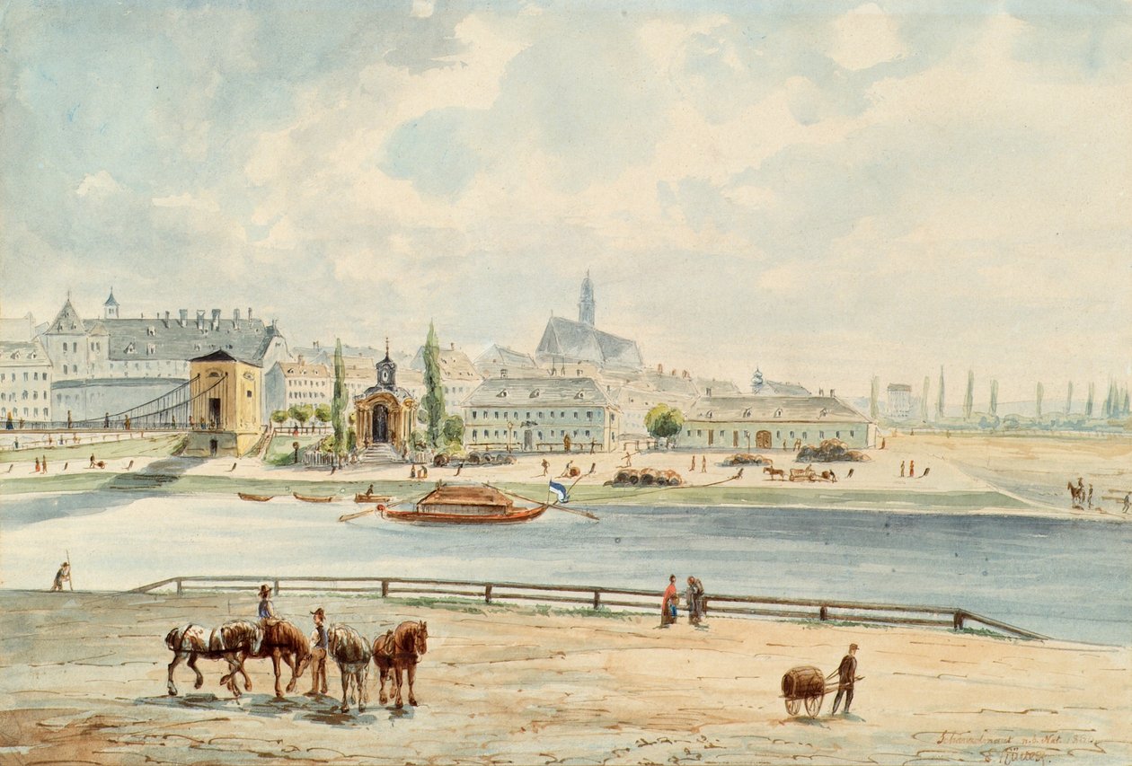 Die Schanzelmaut in Wien von Emil Hütter