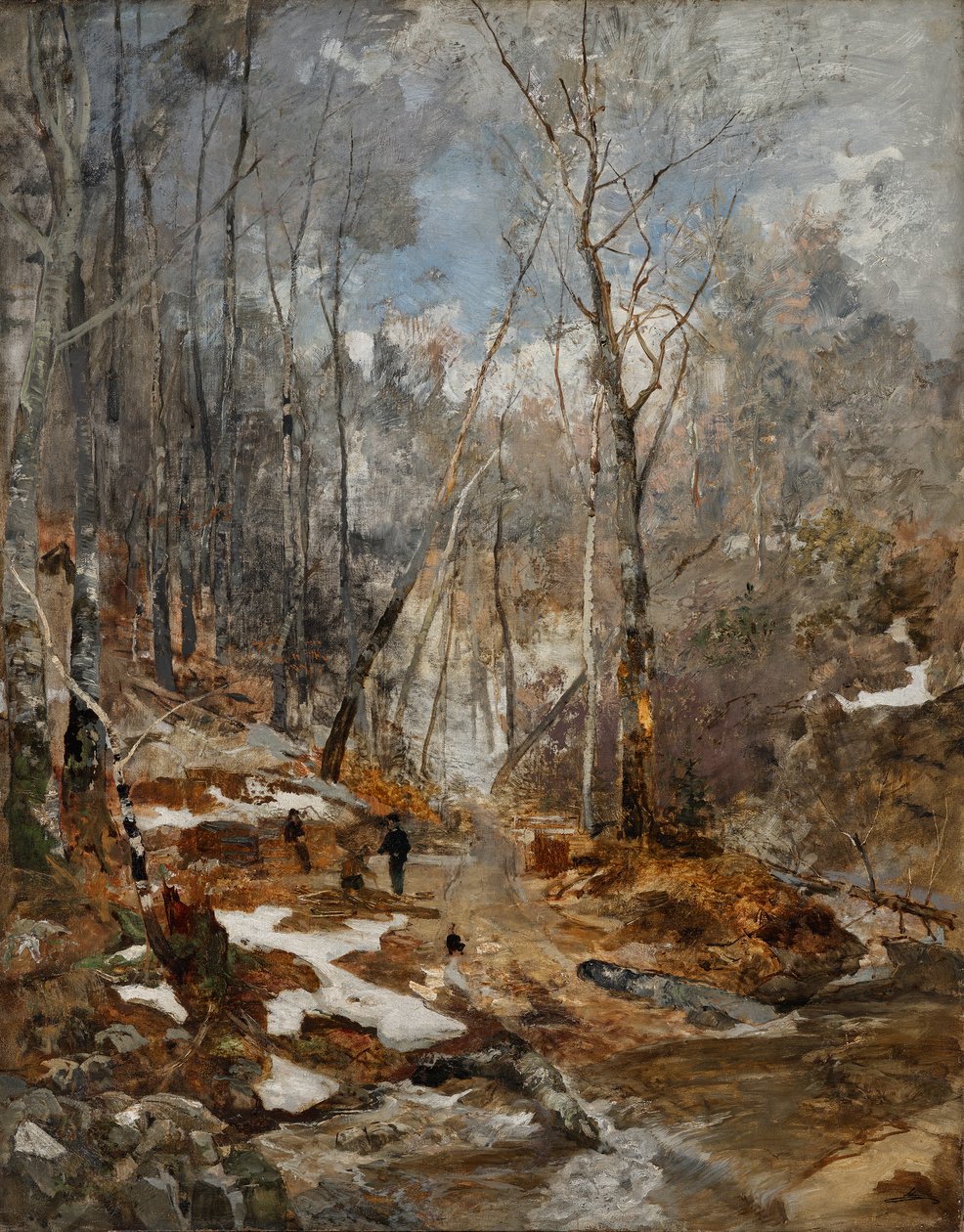 Februarstimmung – Vorfrühling im Wienerwald von Emil Jakob Schindler