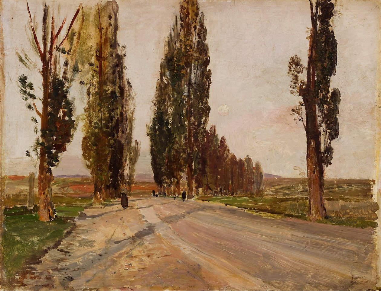 Pappelallee bei Plankenberg von Emil Jakob Schindler