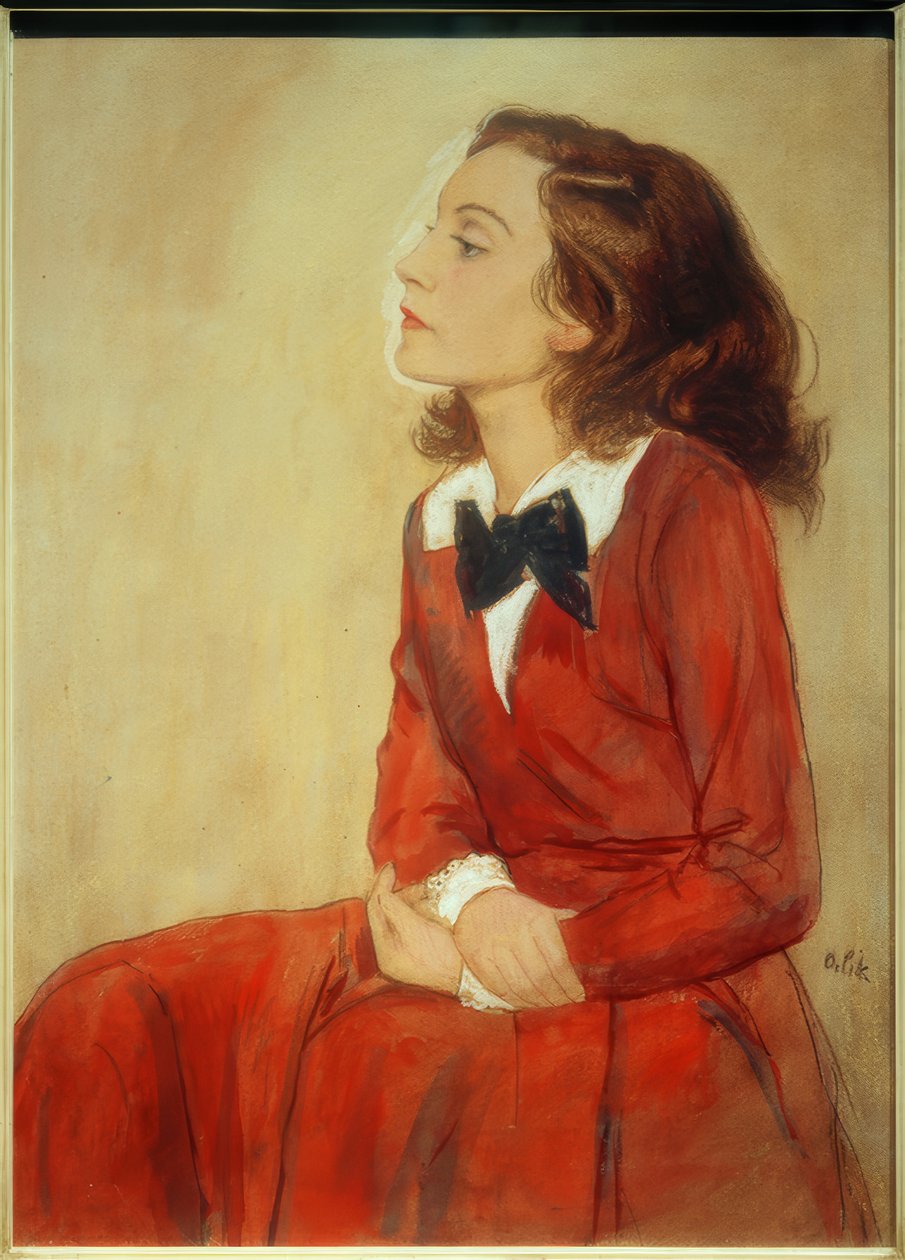 Elisabeth Bergner, Porträt von Emil Orlik