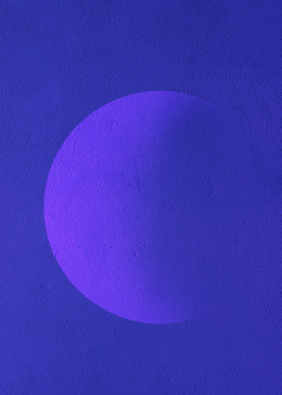 Abnehmender Mond 01 von Emil Sandberg