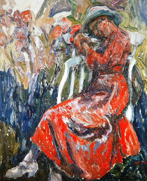 Porträt einer Dame von Emil Zoir