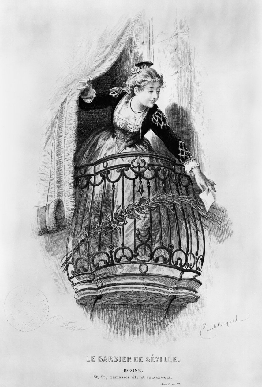 Rosine, Illustration aus Akt I Szene 3 von 