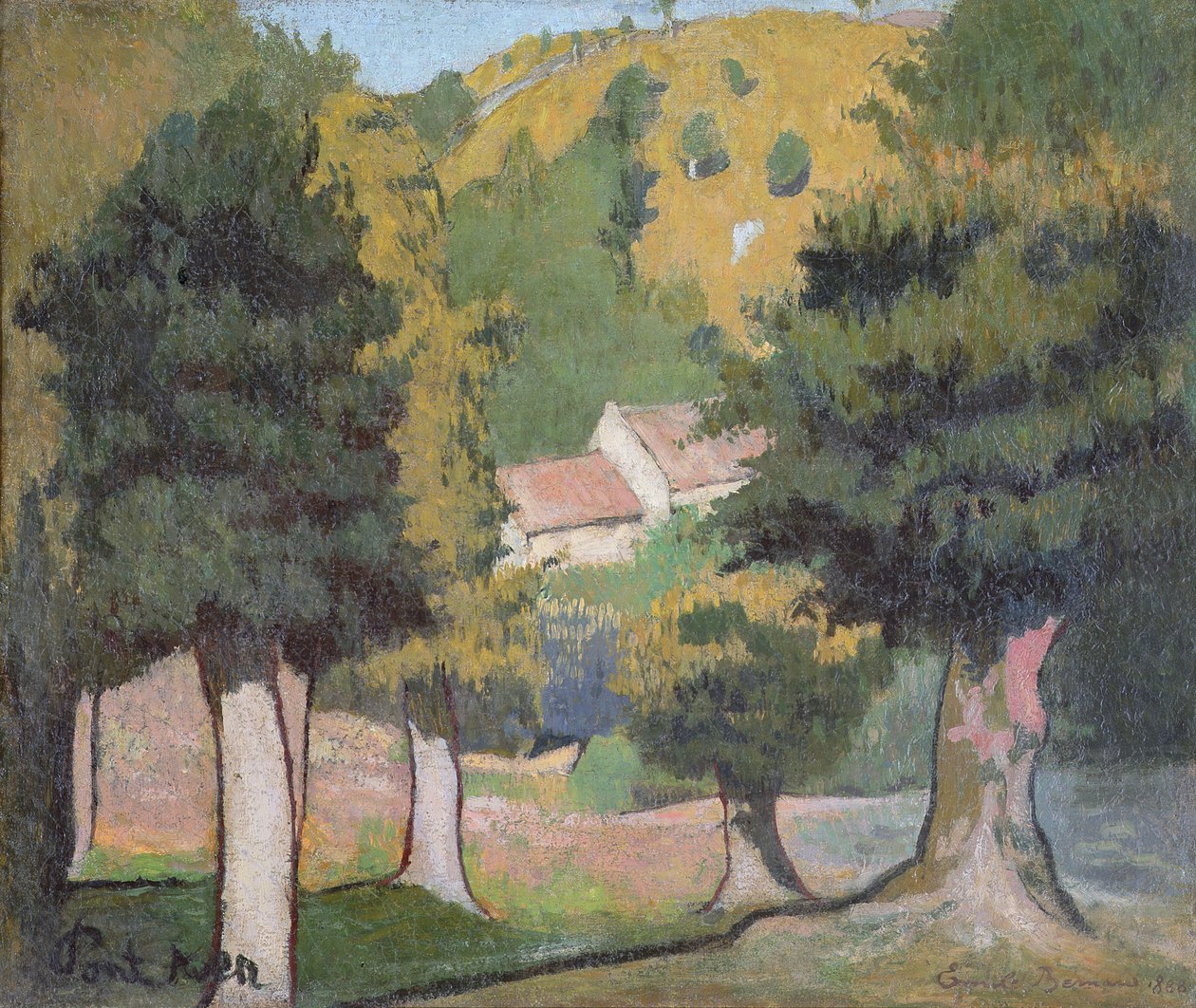 Landschaft bei Pont-Aven von Emile Bernard