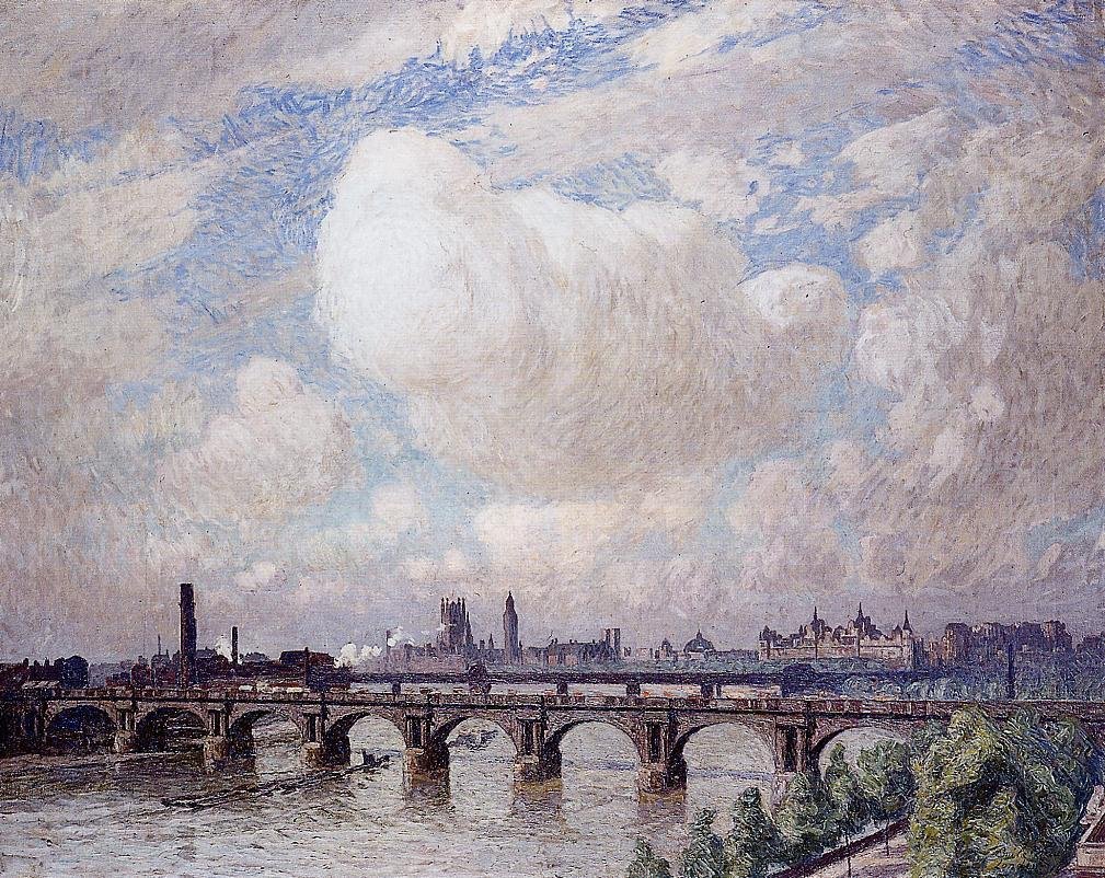 Waterloo-Brücke in der Sonne von Emile Claus