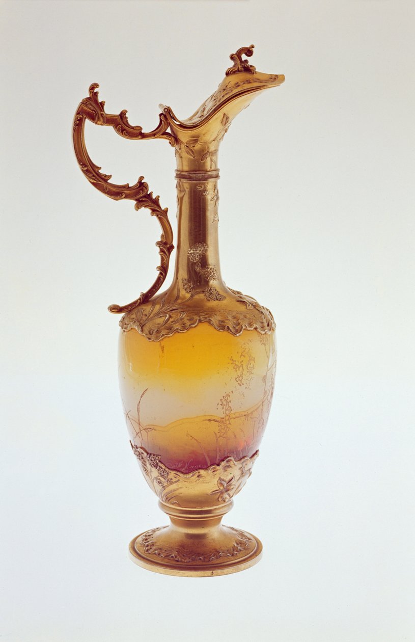 Kanne, montiert in vergoldetem Silber, Nancy, ca. 1870 von Emile Galle