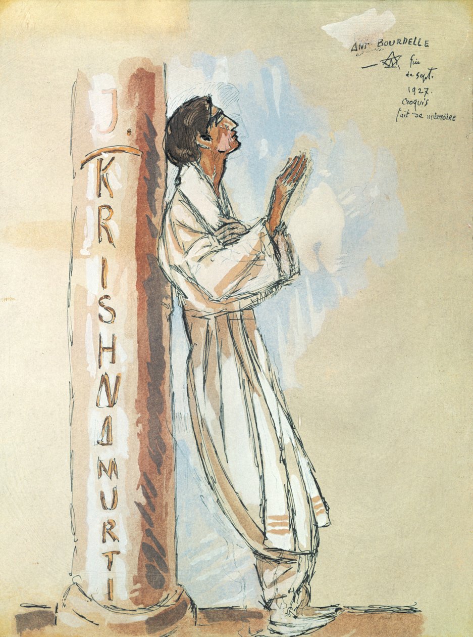 Krishnamurti, 1927 von Emile Antoine Bourdelle