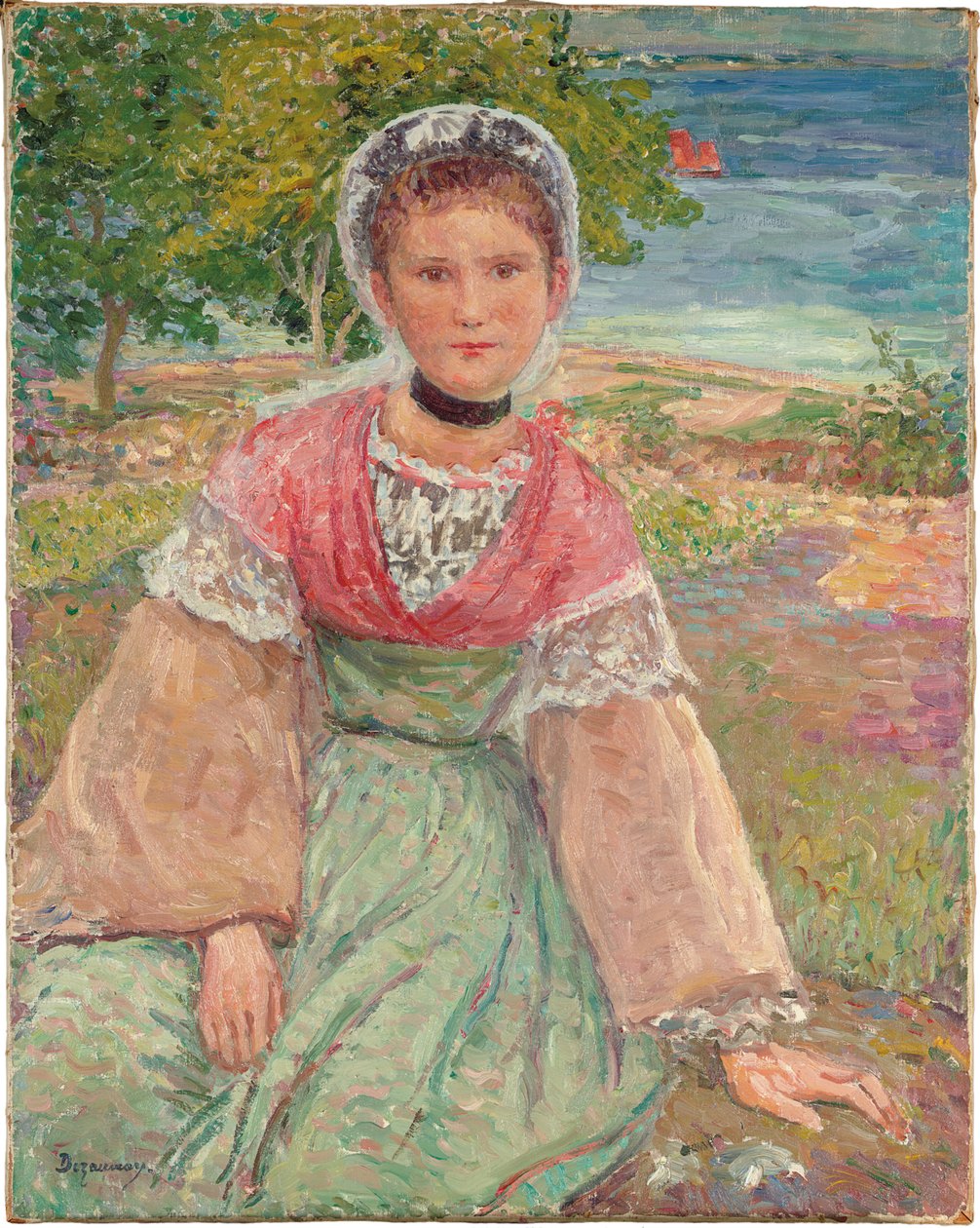Junge Bretonin, ca. 1895 von Emile Alfred Dezaunay