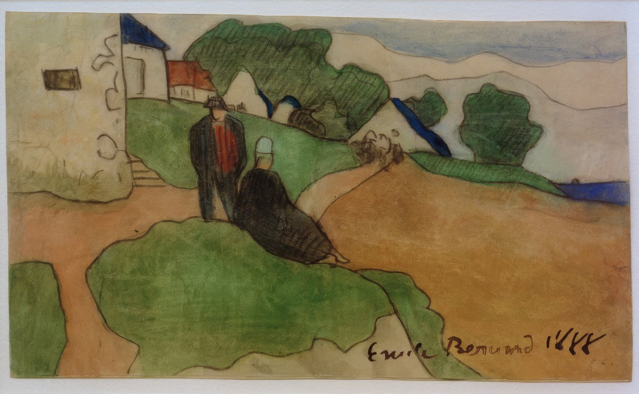 Bretonisches Dorf von Emile Bernard