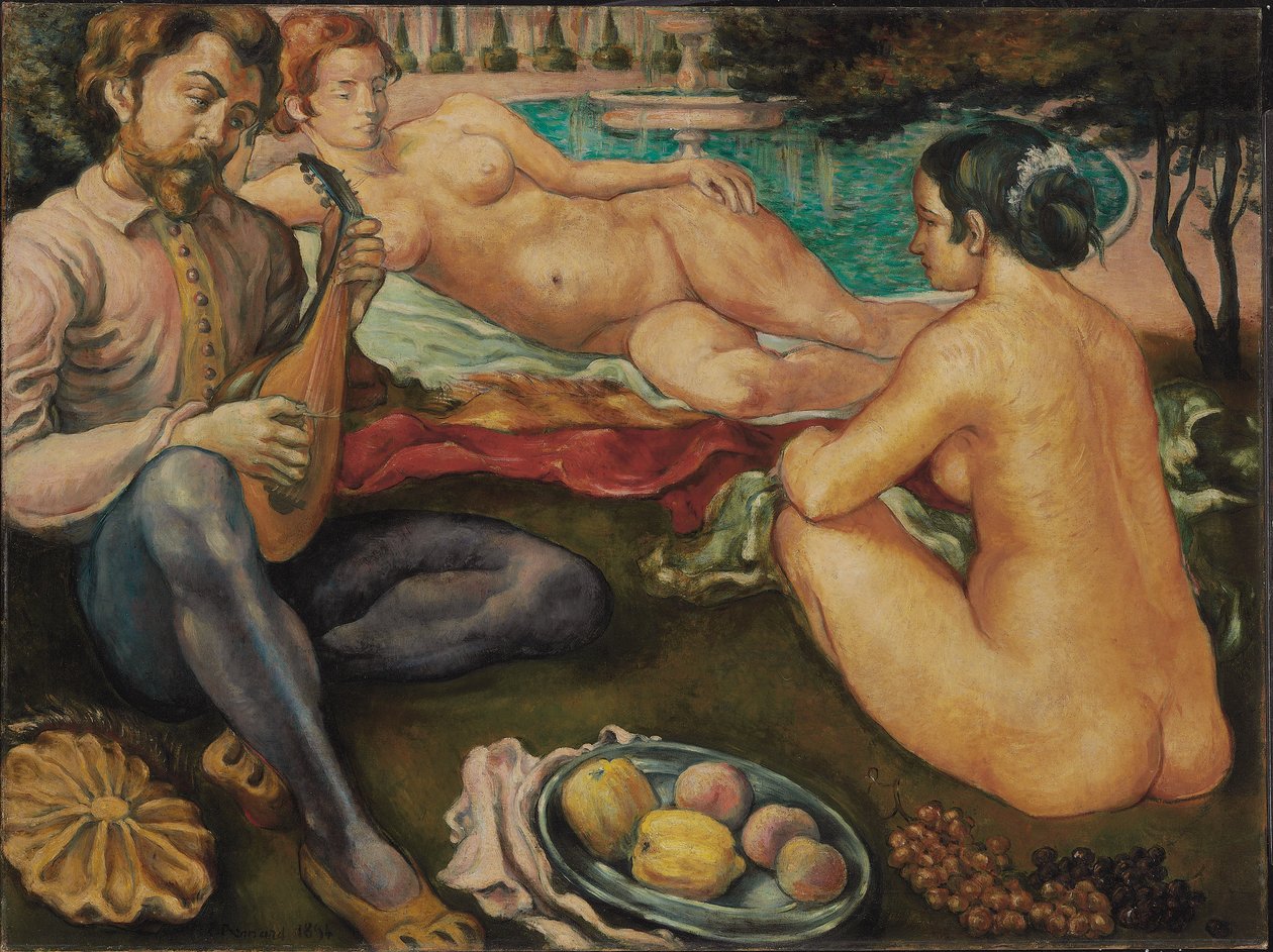 Hof der Liebe, 1890 von Emile Bernard