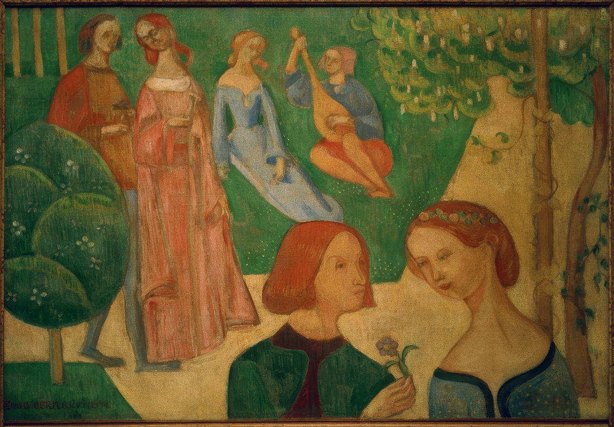 In einem Park in alter Zeit von Emile Bernard