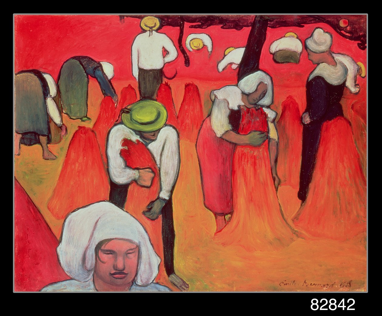 Die Buchweizenernte, 1888 von Emile Bernard
