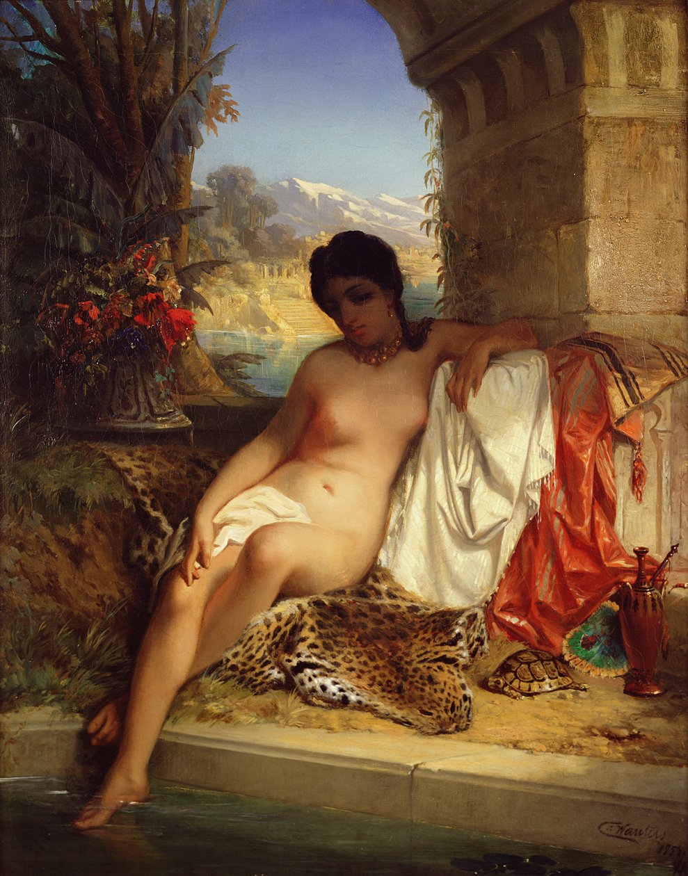 Odaliske, ca. 1880 von Emile Charles Wauters