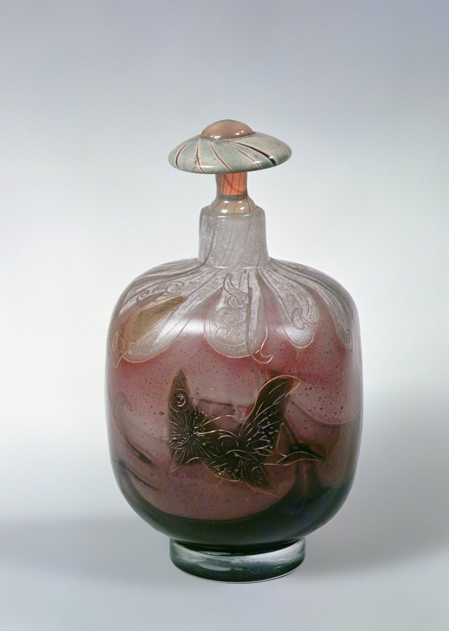 Flasche und Stopfen, ca. 1900 von Emile Galle