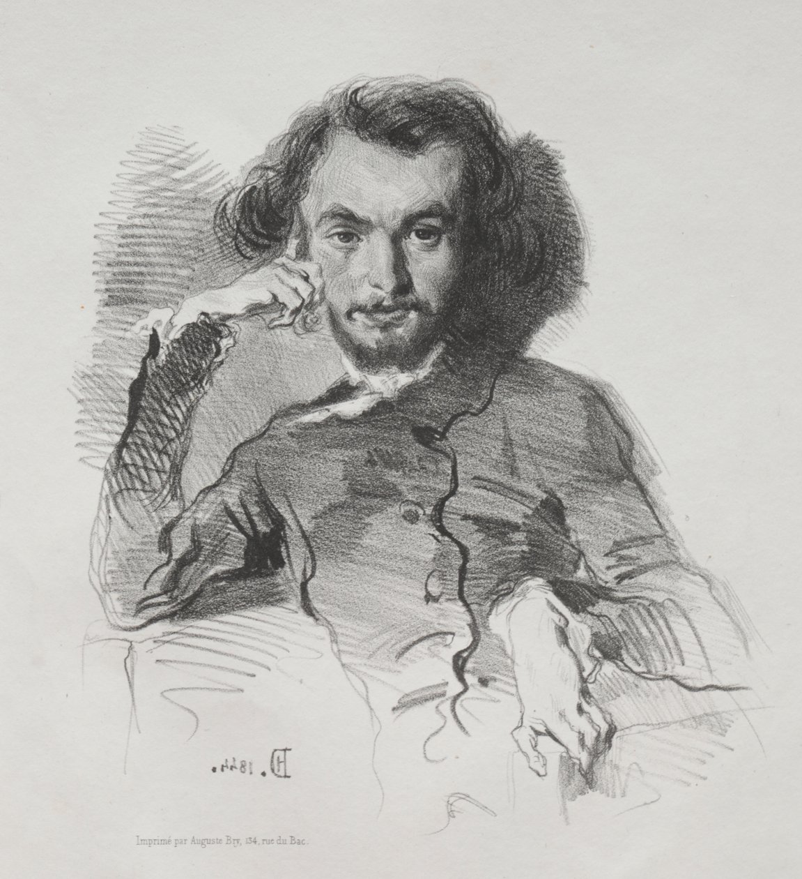 Charles Pierre Baudelaire von Emile Isidore Deroy