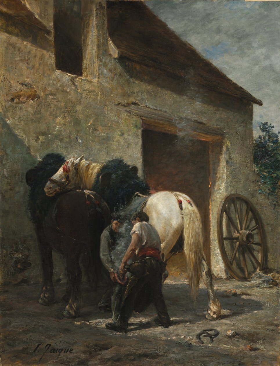 Schmiede, nach 1887 von Émile Jacque