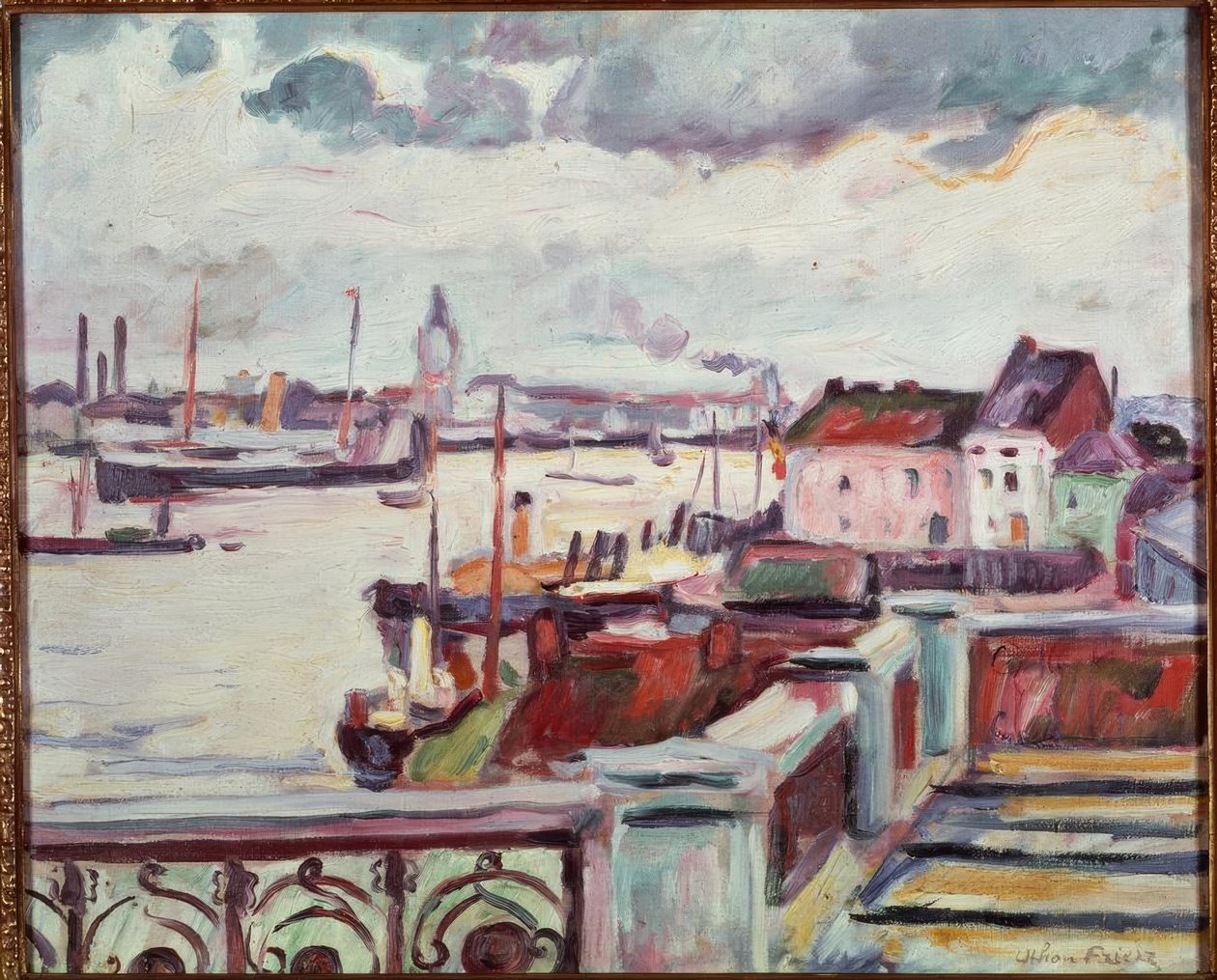 Der Hafen von Antwerpen von Emile Othon Friesz