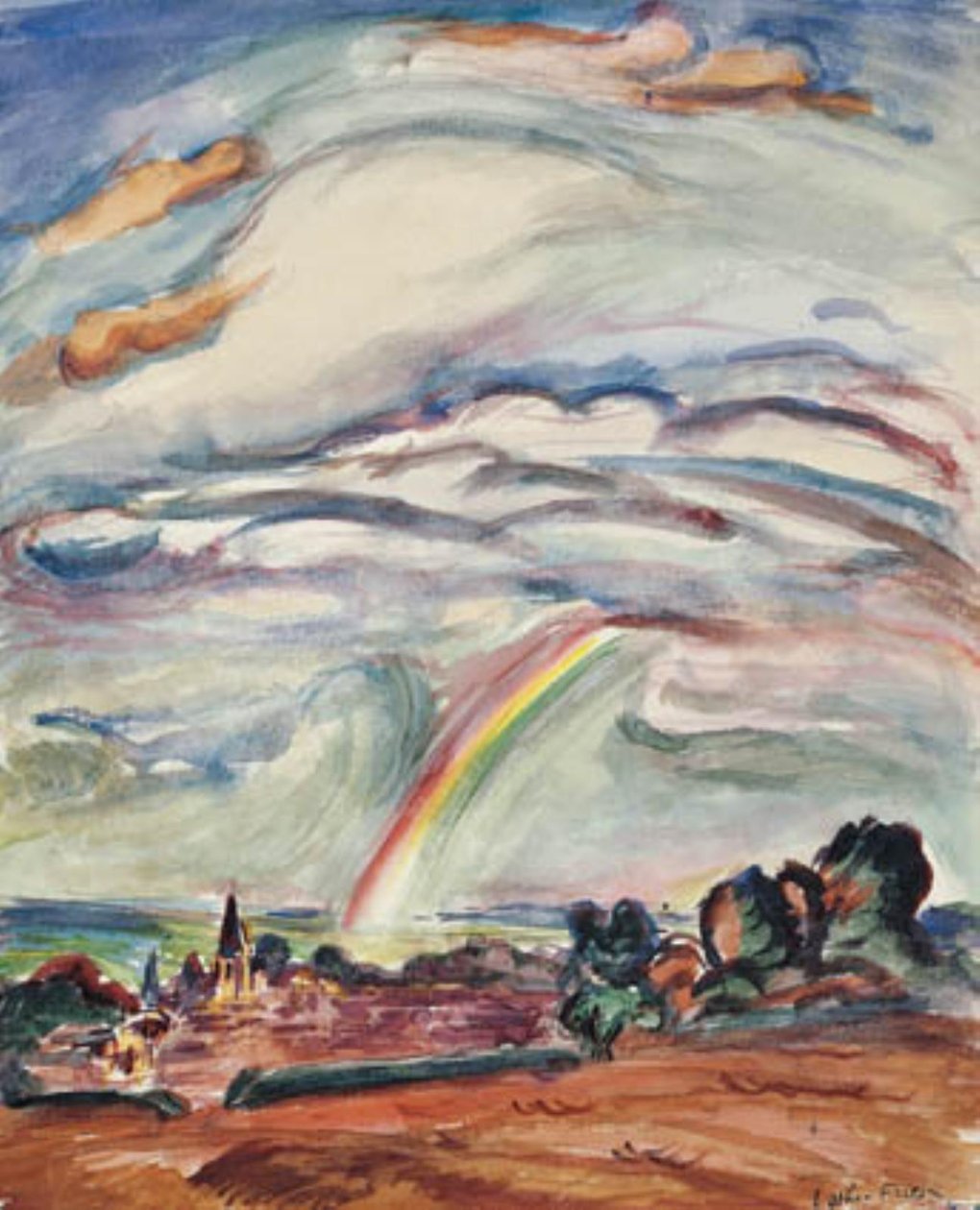 Der Regenbogen. Montiullier von Emile Othon Friesz