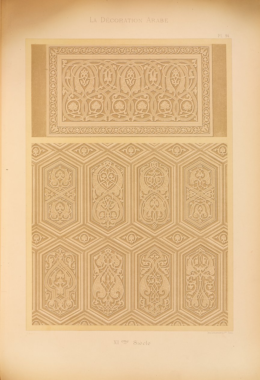 Moschee-Kathedrale von Qous, 1885 von Emile Prisse dAvennes