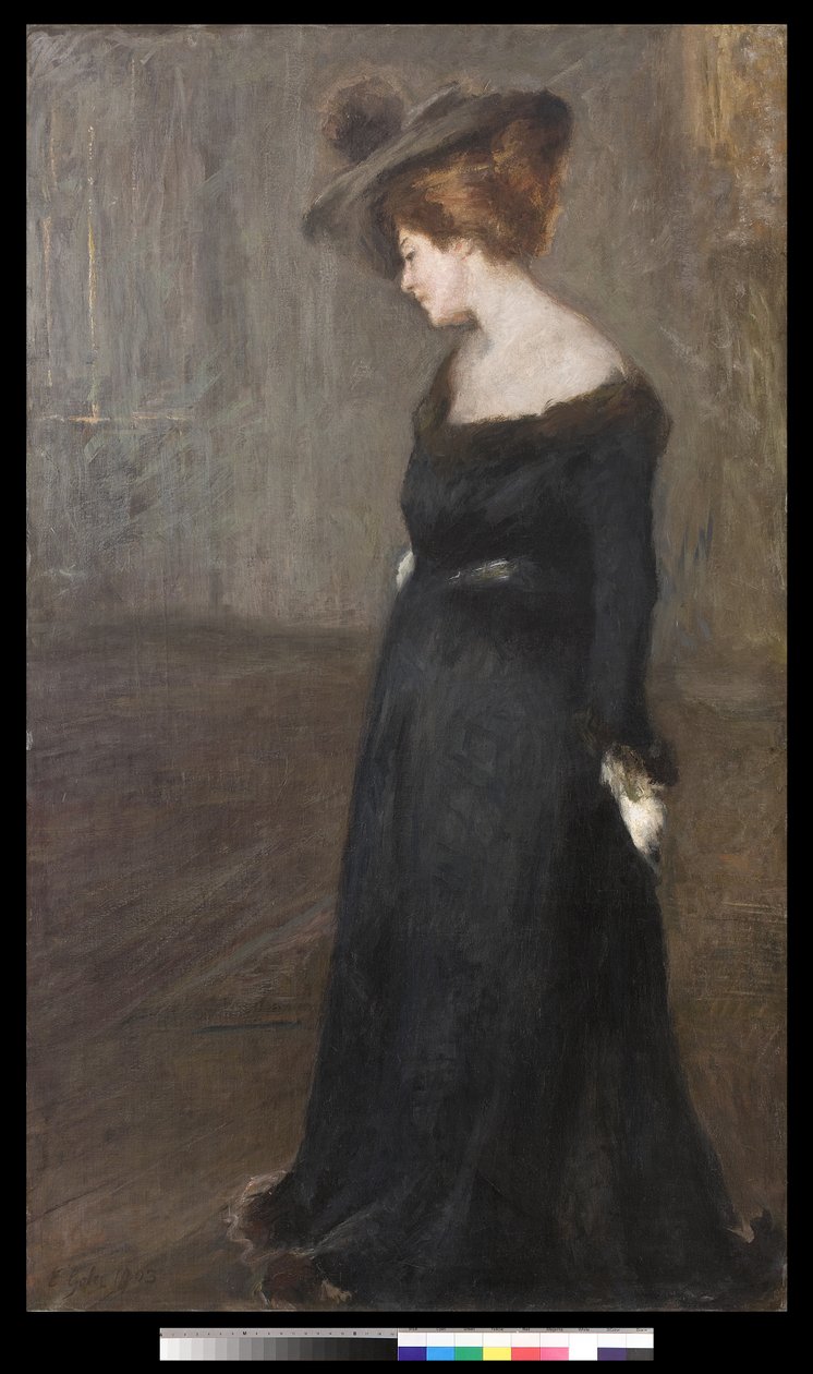 Porträt einer Dame von Emilio Gola