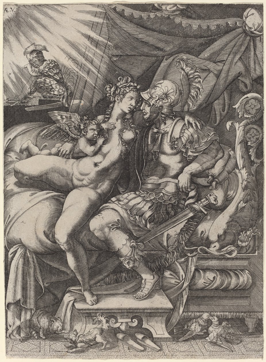 Die Lieben von Mars und Venus von Enea Vico