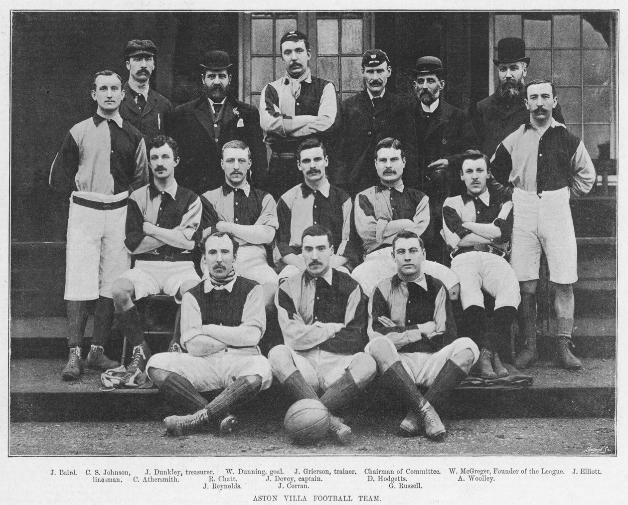 Aston Villa Fußballmannschaft, 1894 von English Photographer