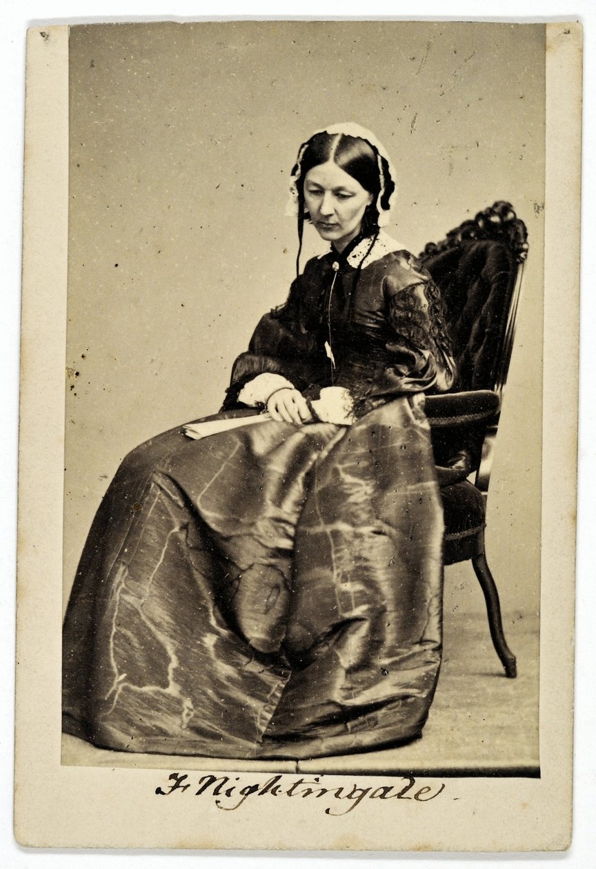 Florence Nightingale (Sepia-Foto) von English Photographer