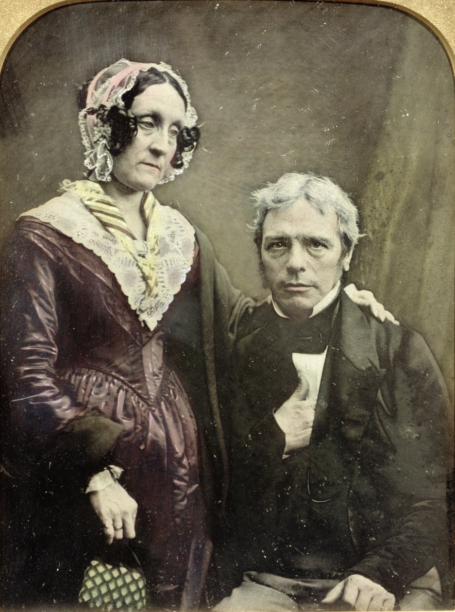 Michael und Sarah Faraday, 1840er-50er Jahre (Daguerreotypie) von English Photographer
