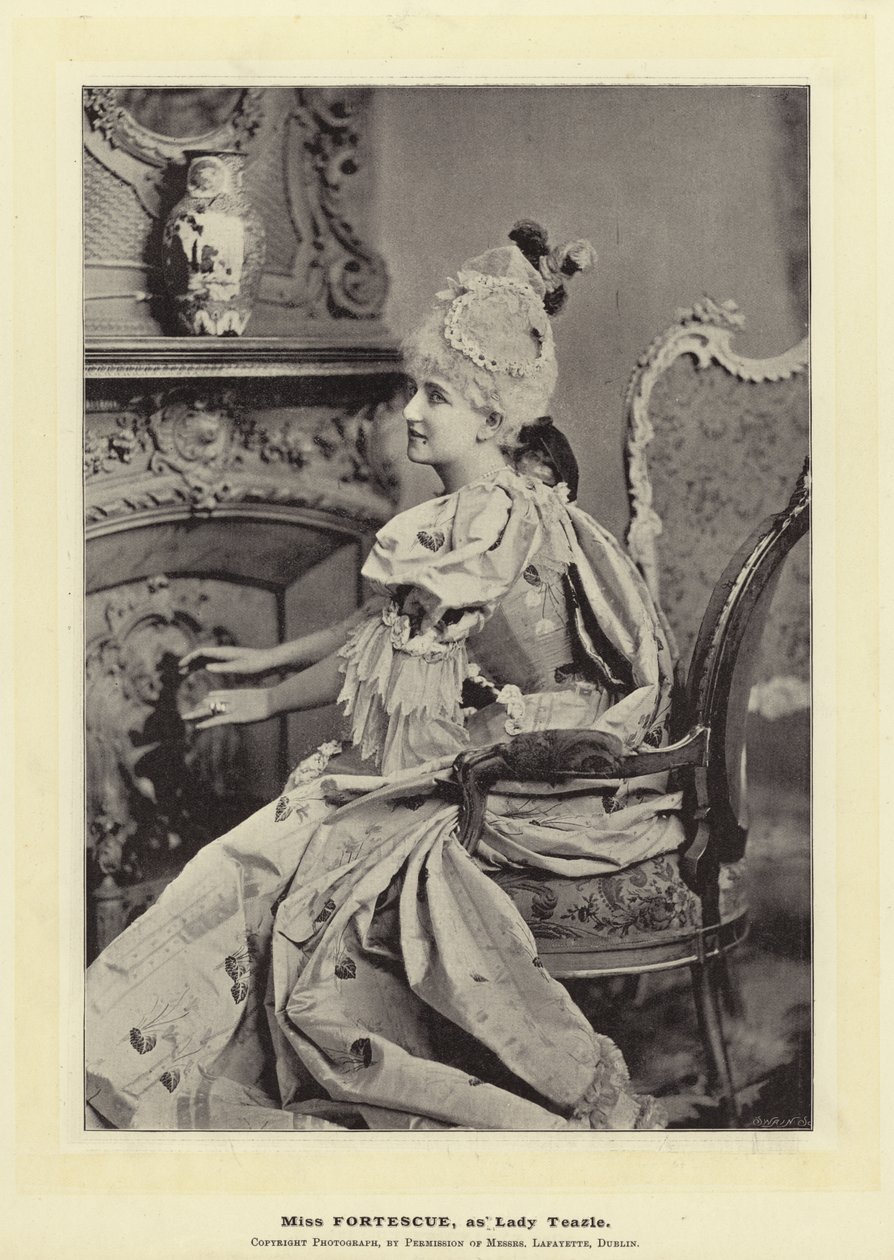 Miss Fortescue als Lady Teazle von English Photographer