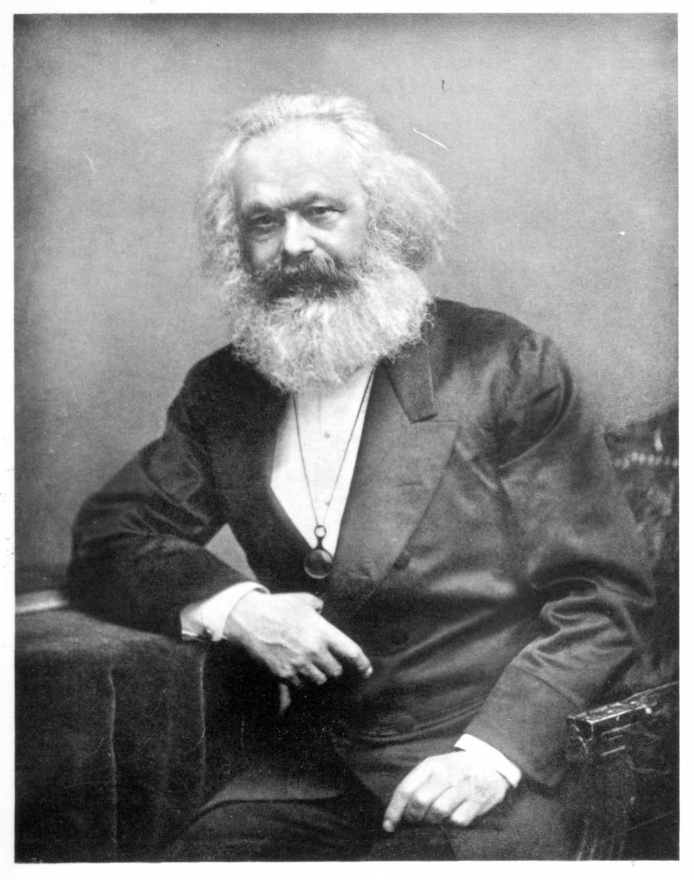 Porträt von Karl Marx (1818-1893) von English Photographer
