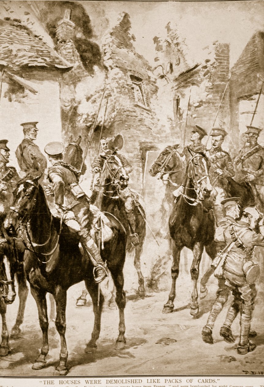 Die Häuser wurden wie Kartenhäuser zerstört von English Photographer