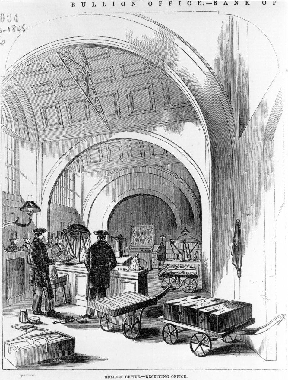 Bullion Office - Empfangsbüro, Bank of England von English School