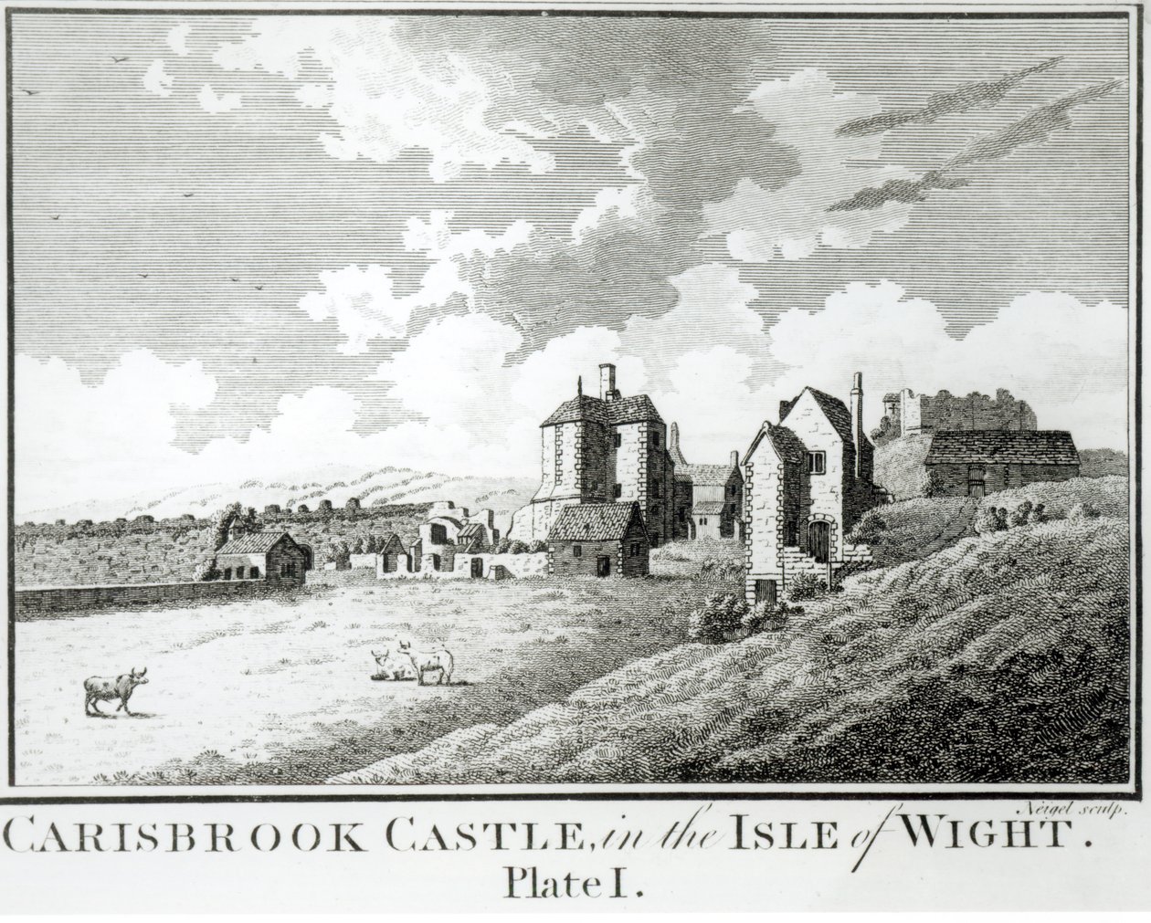 Carisbrook Castle, Isle of Wight, Platte I von English School