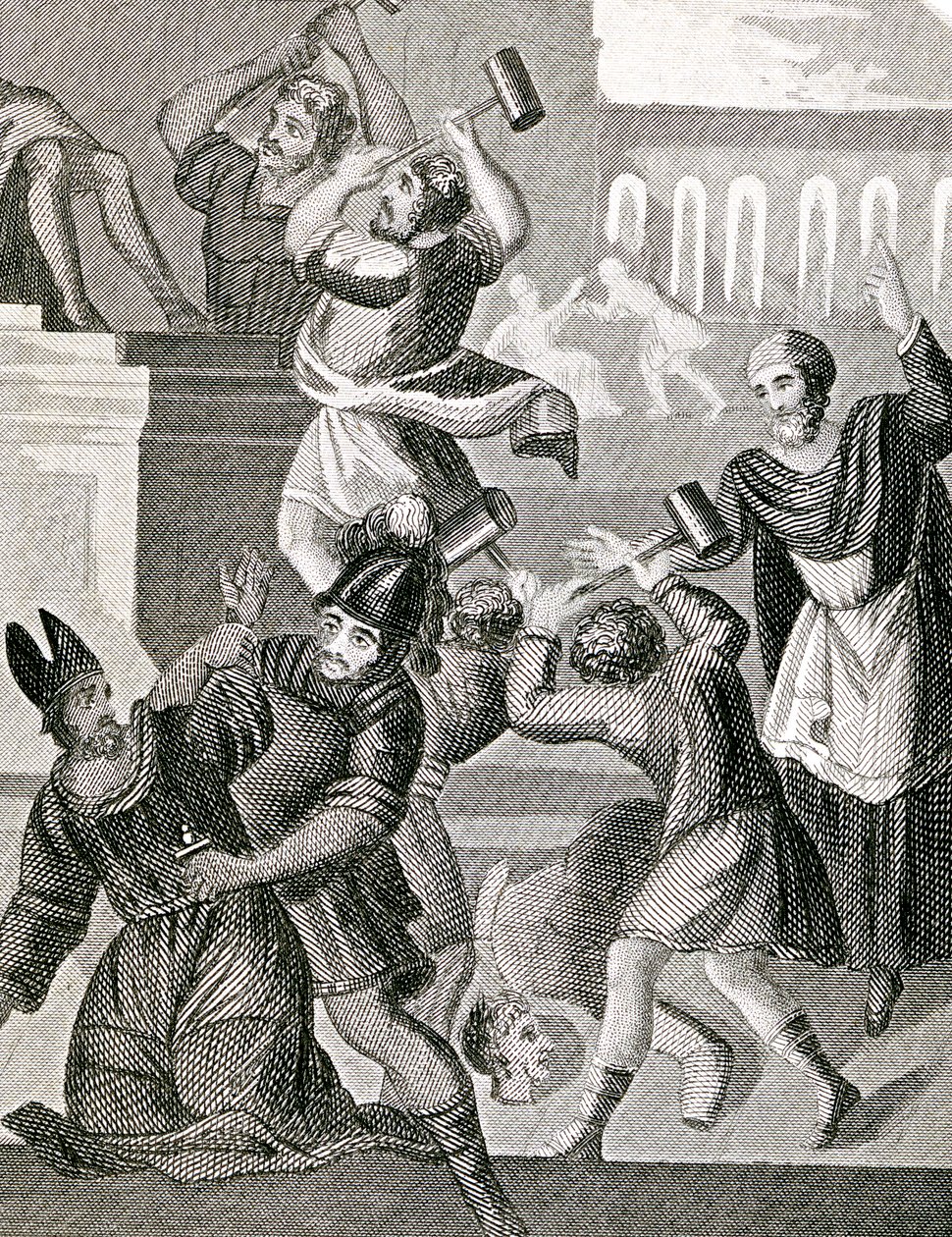 Zerstörung des Tempels von Baal von English School
