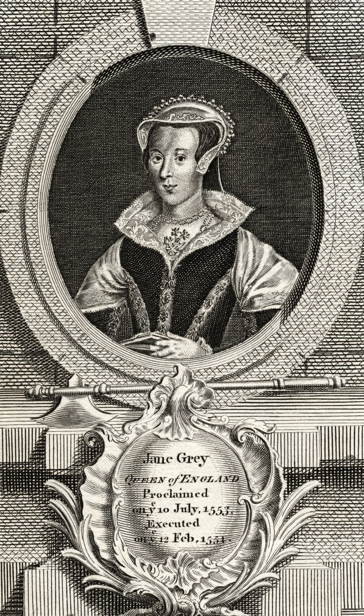 Lady Jane Grey (1537-54) von English School