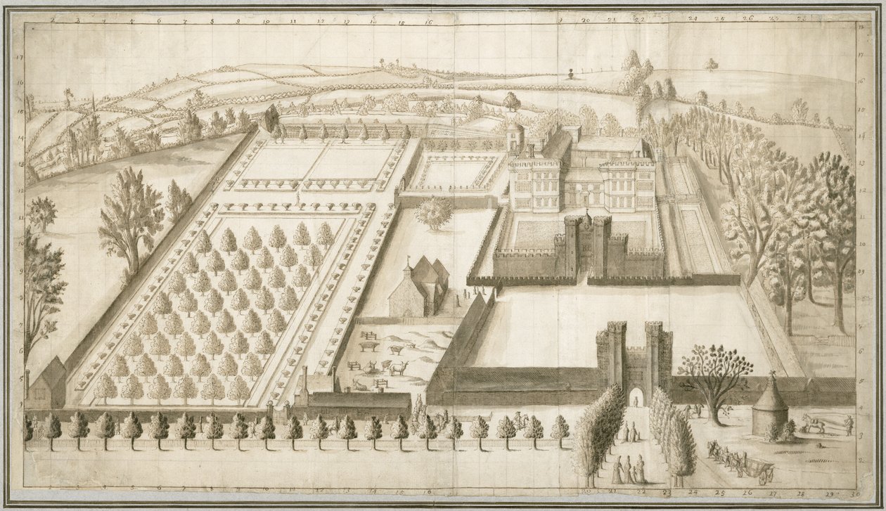 Lullingstone Castle, ca. 1670 von English School