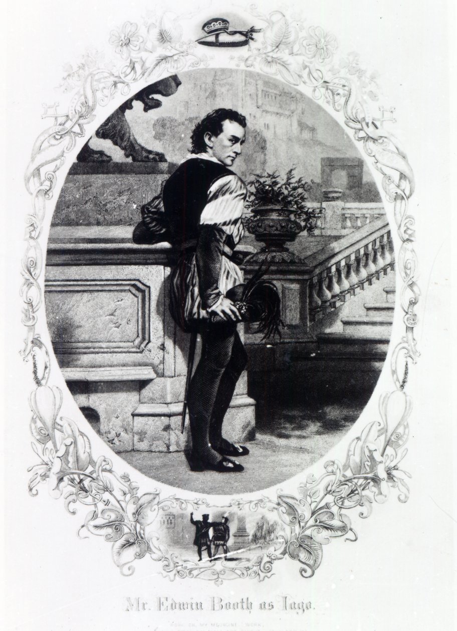 Mr. Edwin Booth als Iago von English School