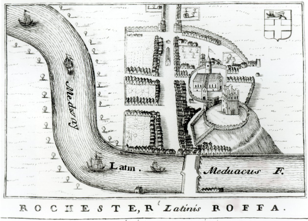 Plan von Rochester von English School