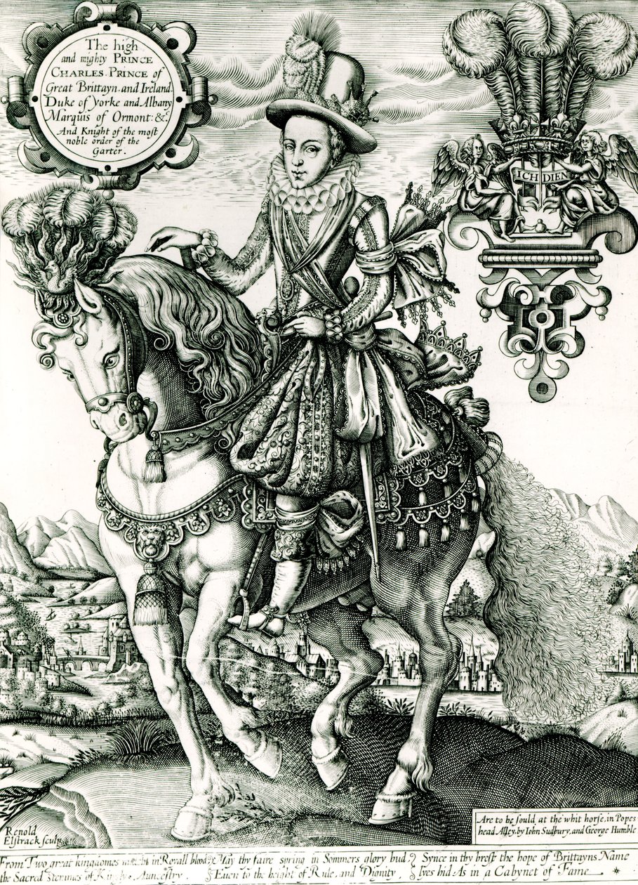 Porträt von Charles I. als Prinz von English School