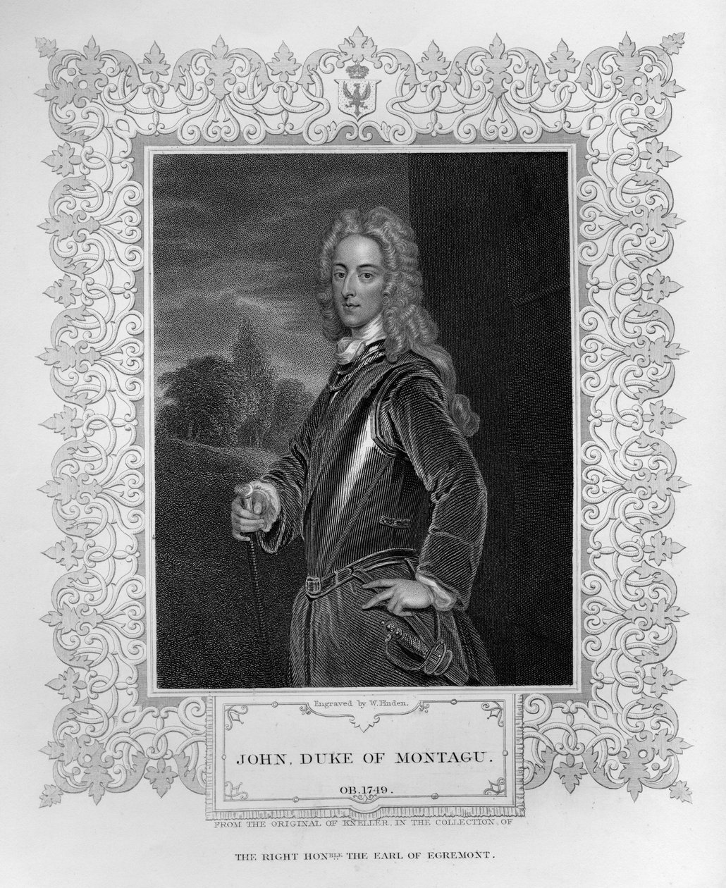 Porträt von John Duke of Montagu von English School