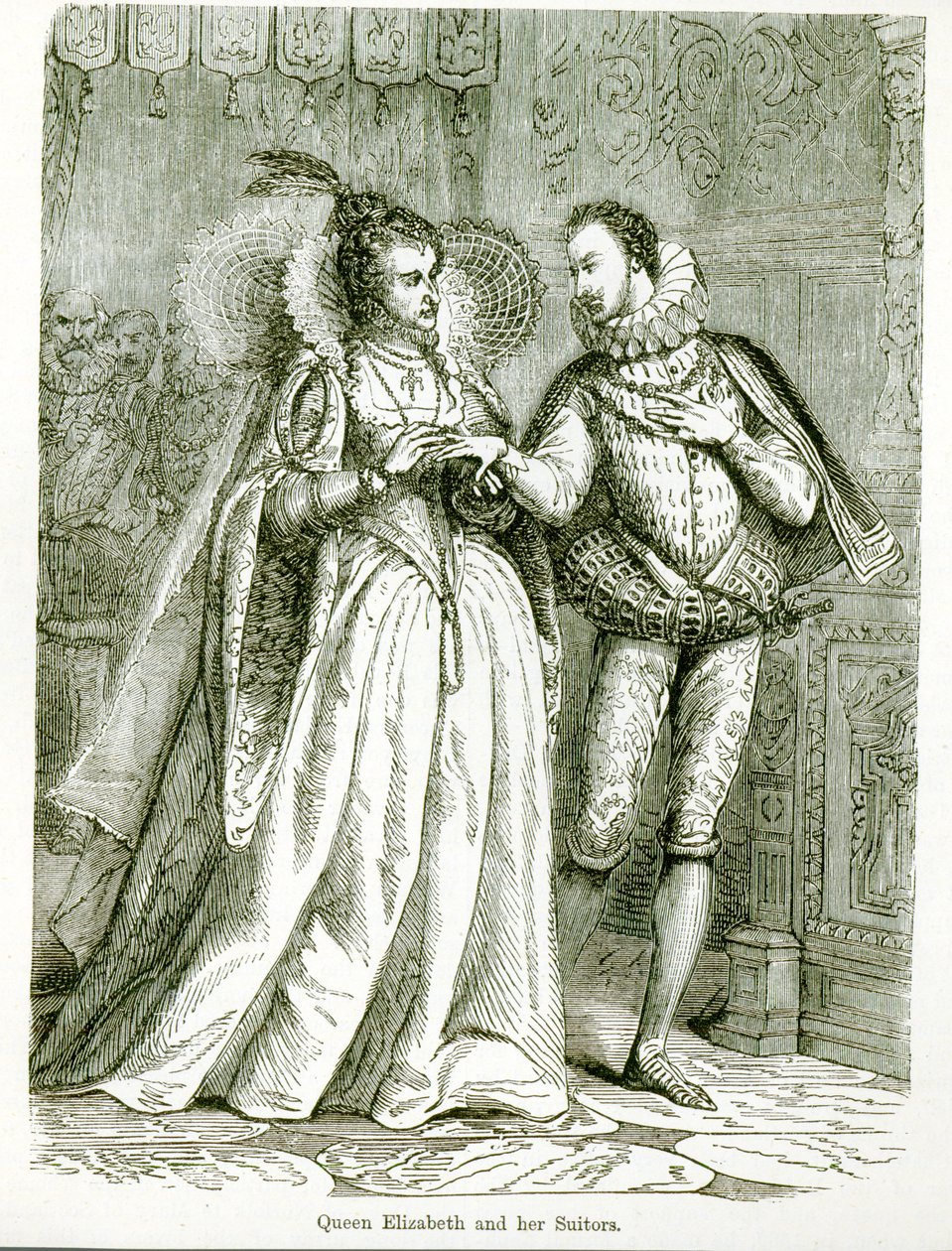 Königin Elizabeth und ihre Freier von English School