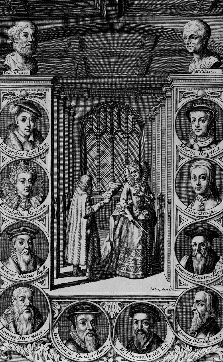 Einen Brief an Königin Elisabeth I. vorlesen von English School