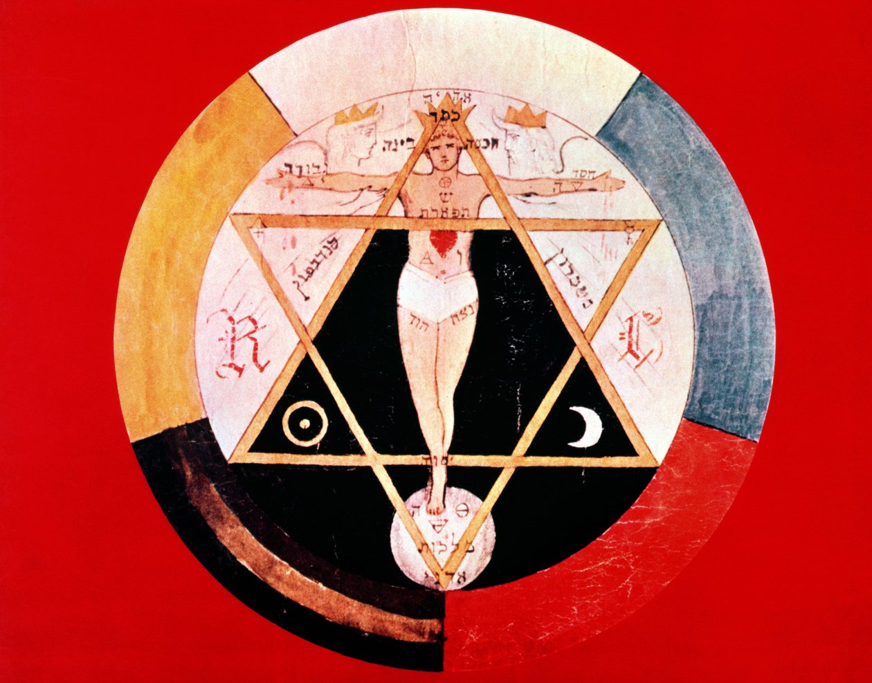 Rosenkreuzer-Symbol des Hermetischen Ordens der Goldenen Morgenröte von English School