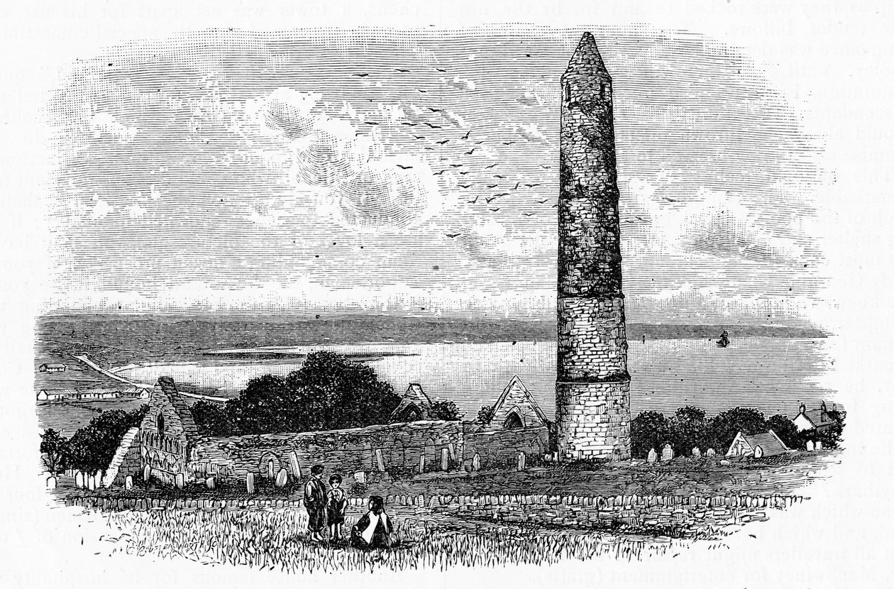Runder Turm und Ruinen der St. Declan