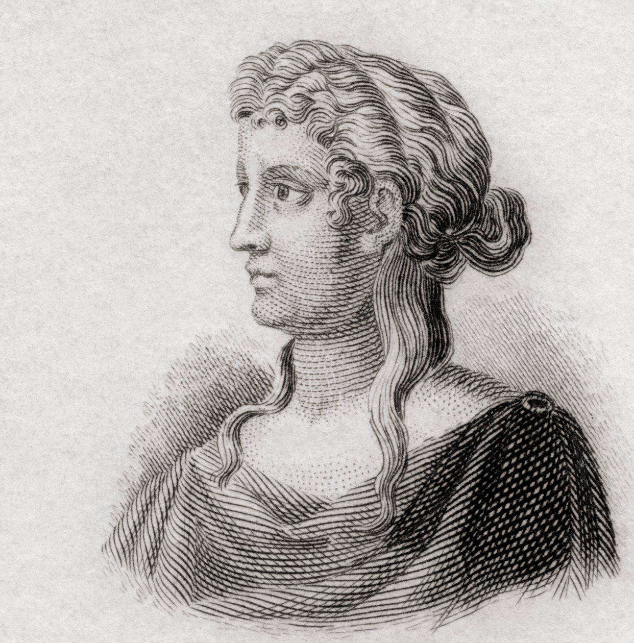 Sappho, 1825 von English School